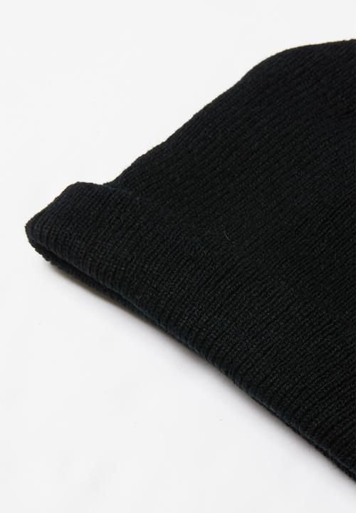 Superbalist - Soft knit slouchy beanie - black