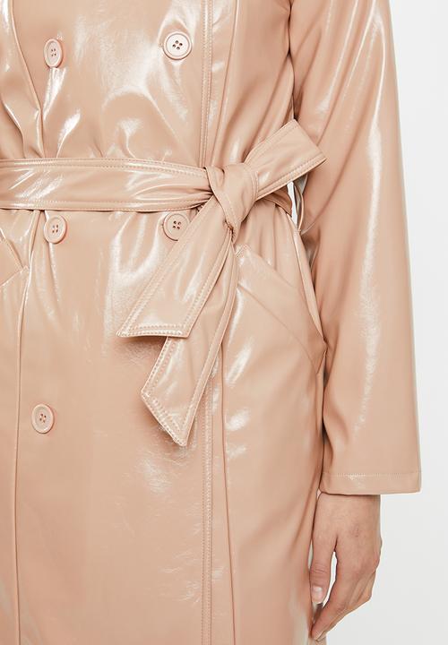Blake - Vinyl trench coat - neutral