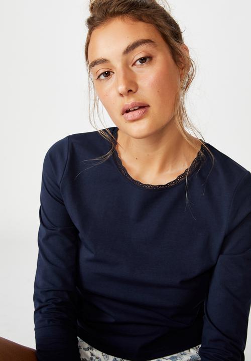 Cotton On - Bed time jersey top - navy