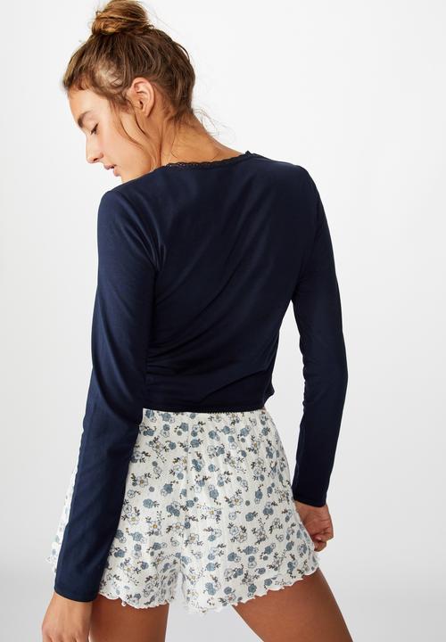 Cotton On - Bed time jersey top - navy