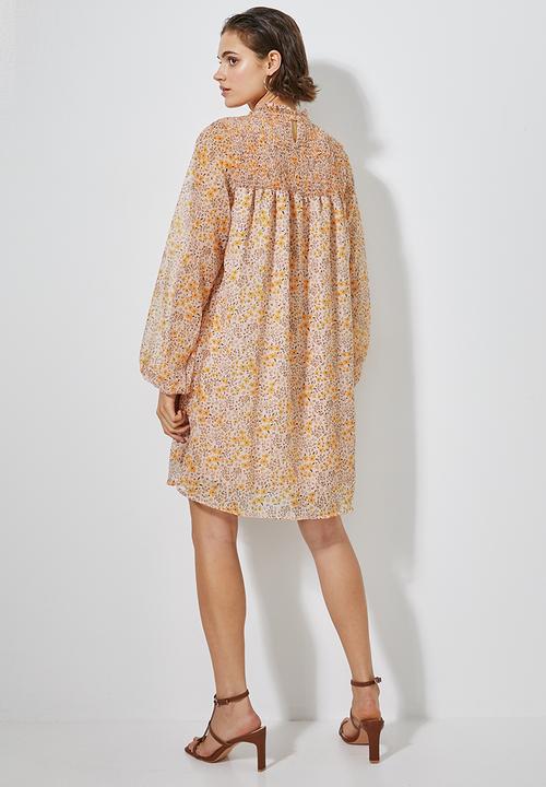 Superbalist - Shirred babydoll dress - orange