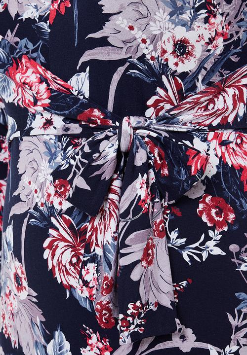 edit Plus - Tie detail bodycon - multi