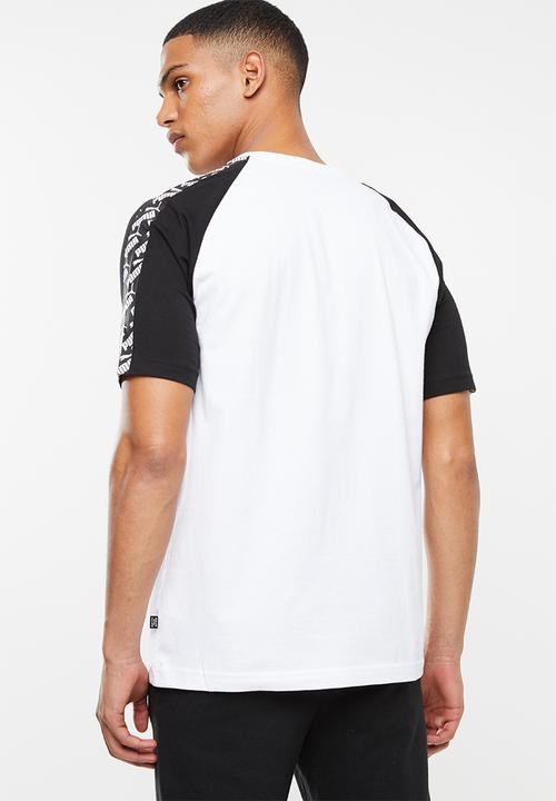 PUMA - Amplified raglan tee - white & black