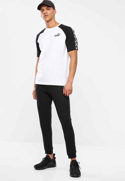 PUMA - Amplified raglan tee - white & black