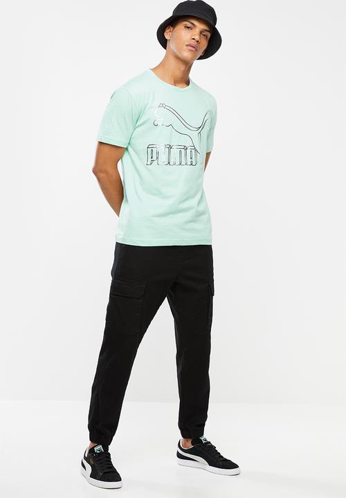 PUMA - Classics logo tee - green
