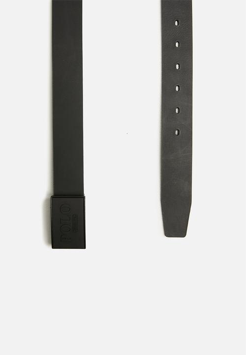 POLO - William leather belt - black