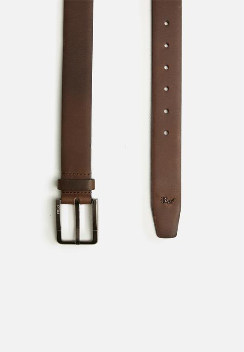 POLO - Marco leather belt - brown