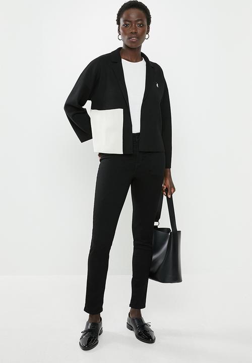 POLO - Hillary cropped relaxed jacket - black