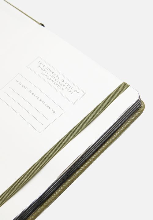 Typo - A5 buffalo journal - khaki