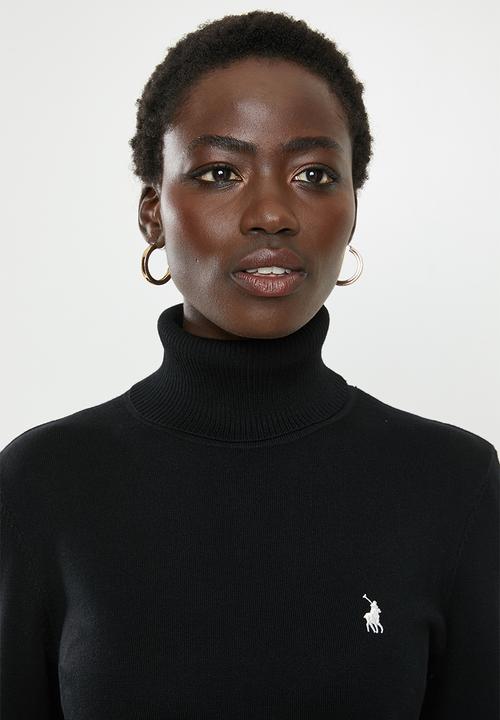 POLO - Eva long sleeve polo neck - black