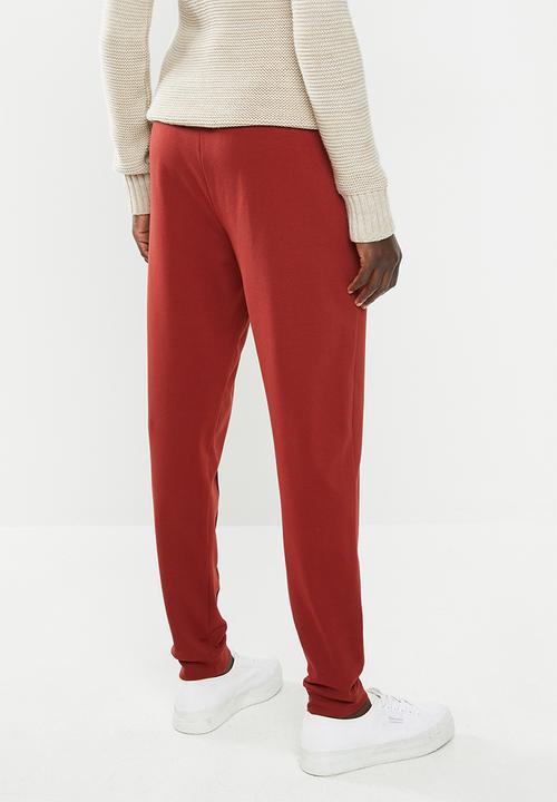 edit - Ponti knit jogger - rust
