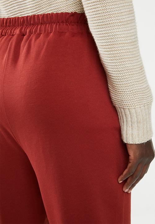 edit - Ponti knit jogger - rust
