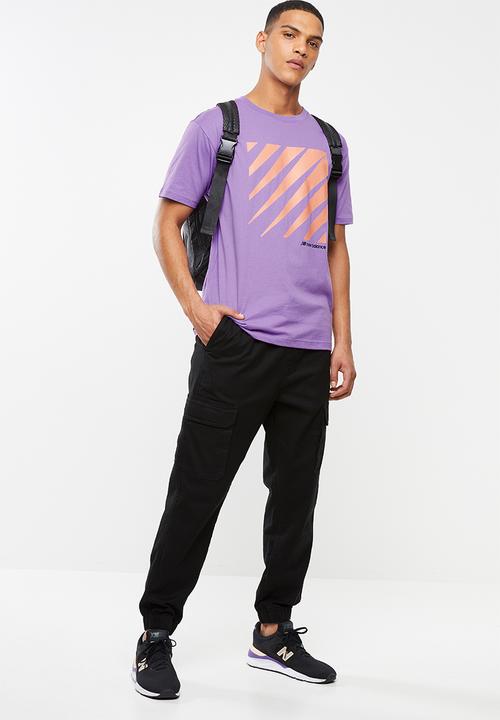 New Balance  - Optiks short sleeve tee - purple