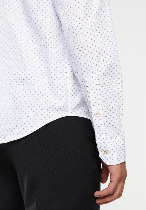 Pringle of Scotland - Luis long sleeve styled shirt - white