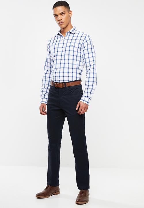 Pringle of Scotland - Maverick tailored shirt - white & blue
