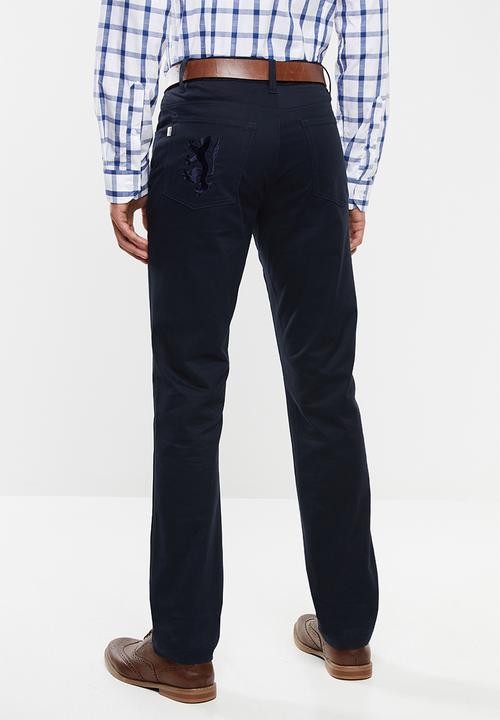 Pringle of Scotland - Macintosh 5 pocket trousers - navy