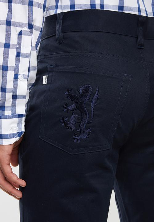 Pringle of Scotland - Macintosh 5 pocket trousers - navy