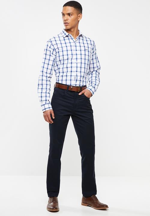 Pringle of Scotland - Macintosh 5 pocket trousers - navy