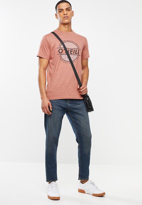 O'Neill - Brown short sleeve tee - rust red