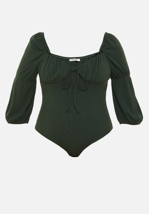 dark green bodysuit