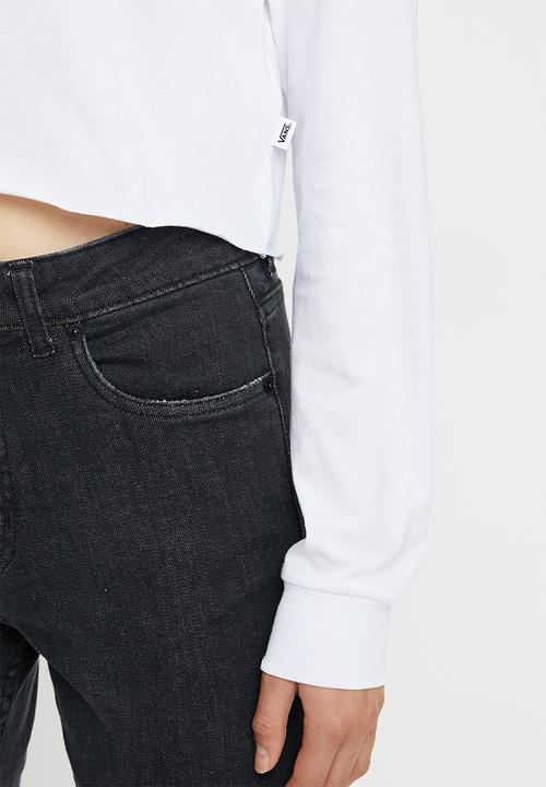 Vans - Airborne long sleeve crop - white
