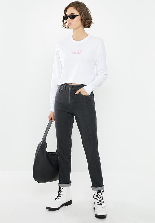 Vans - Airborne long sleeve crop - white