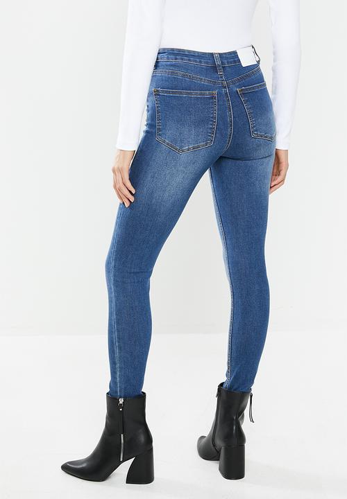 Glamorous -  Wren high waisted ankle grazer - blue