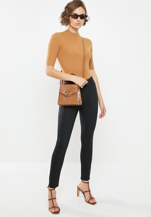 Glamorous - Wren high waisted ankle grazer - black 