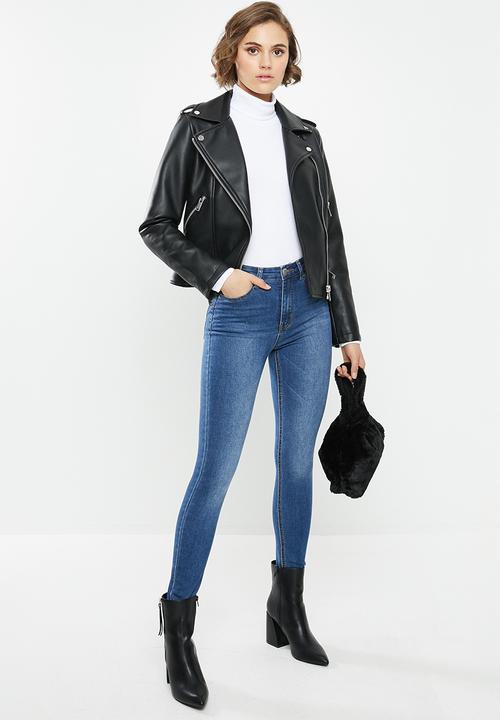 Glamorous -  Wren high waisted ankle grazer - blue