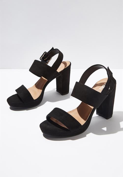 Cotton On - Carnelian platform - black 
