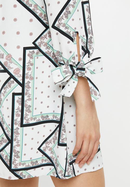 Glamorous - Geometric flower tunic - multi
