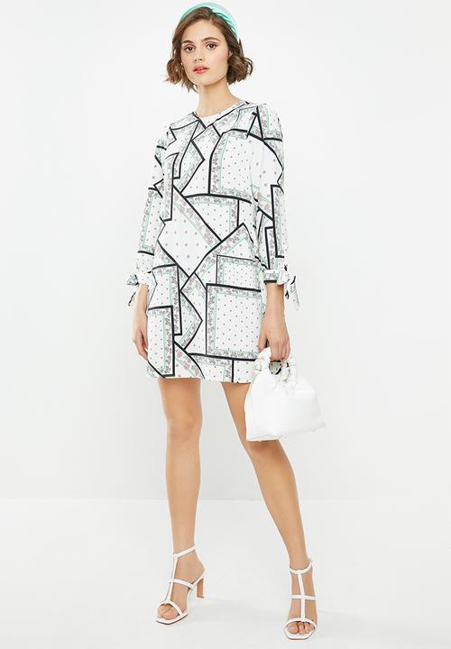 Glamorous - Geometric flower tunic - multi