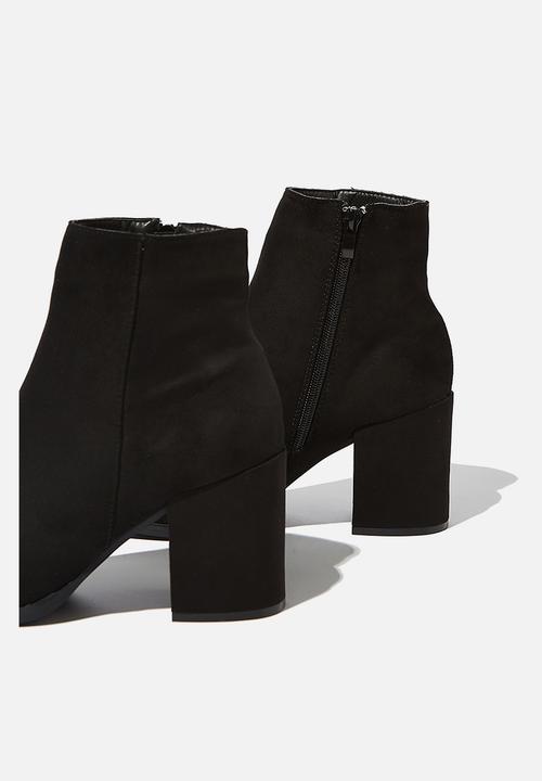 Cotton On - Amina heeled dress boot - black 