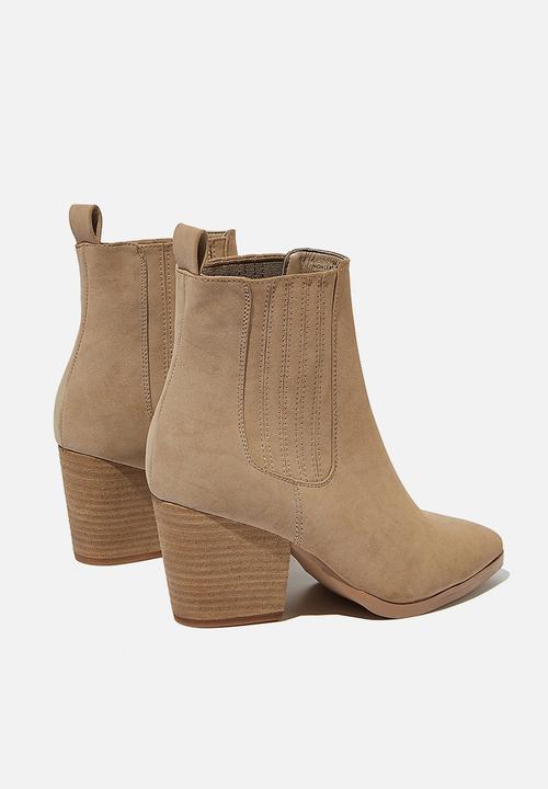 Cotton On - Jolene gusset boot - taupe