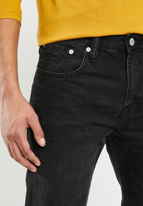 Superdry. - Conor tapered jeans - black