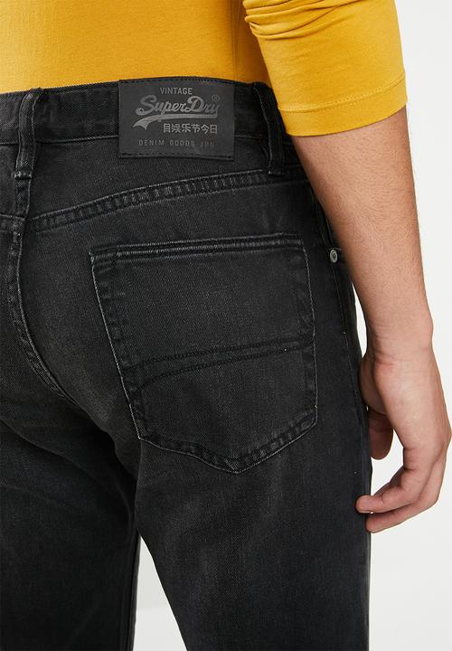 Superdry. - Conor tapered jeans - black