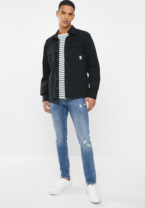 Superdry. - Tyler slim fit jeans - blue