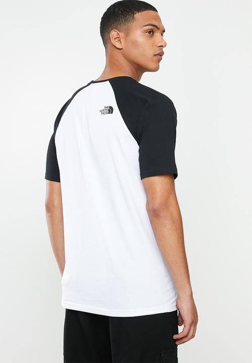 The North Face - Easy raglan tee - white & black