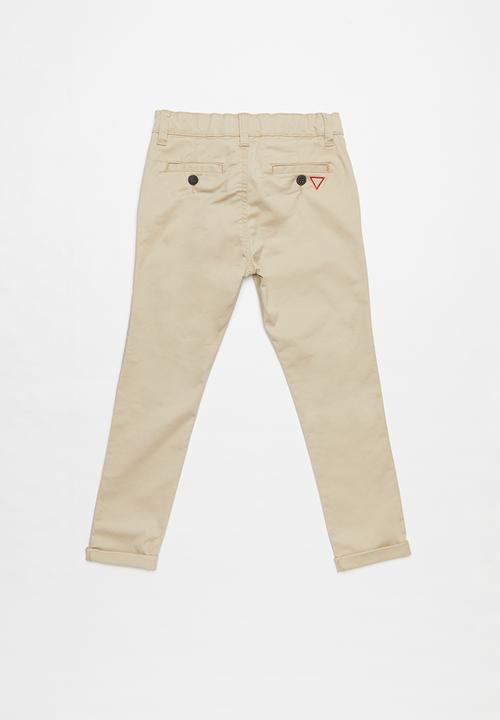 GUESS - Guess boys classic chino pants - beige