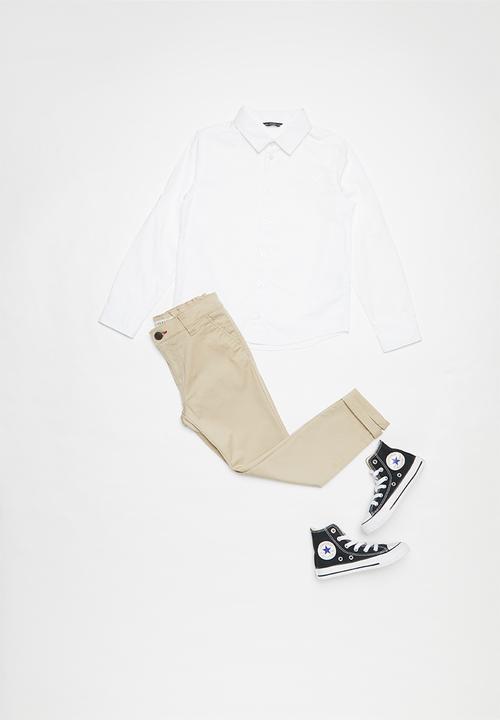 GUESS - Guess boys classic chino pants - beige