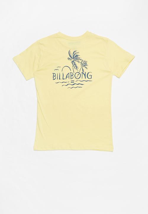 Billabong  - Social club short sleeve tee - yellow