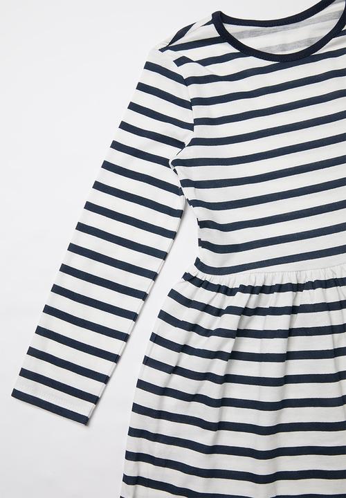 Pop Candy - 2 Pack dress - navy & white