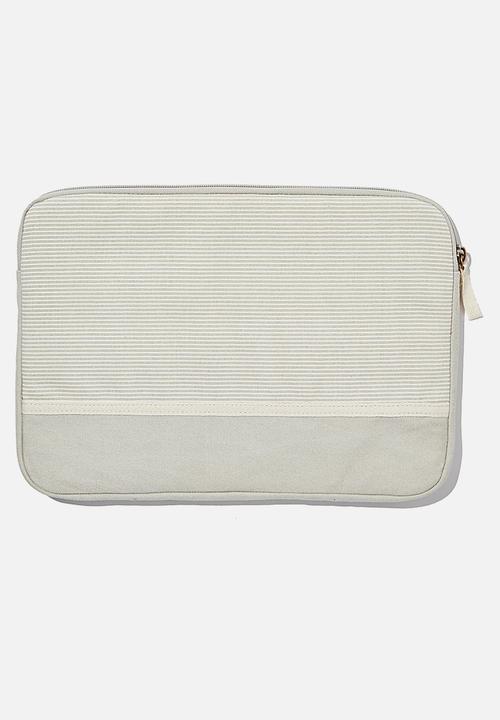 Typo - Canvas 13 inch laptop case - grey