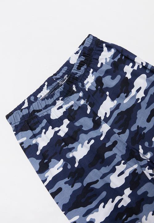 Rebel Republic - Sleep mode pj set - blue & white 