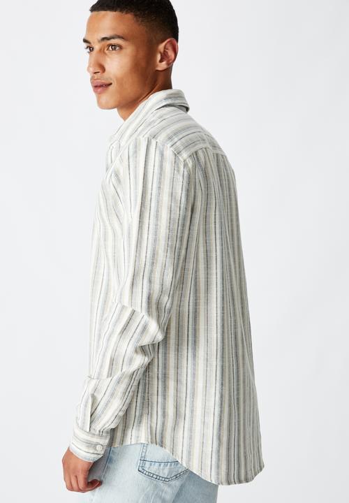 Cotton On - Textured long sleeve shirt - natural 