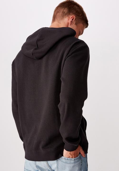 Cotton On - Permanent paradise fleece pullover - washed black
