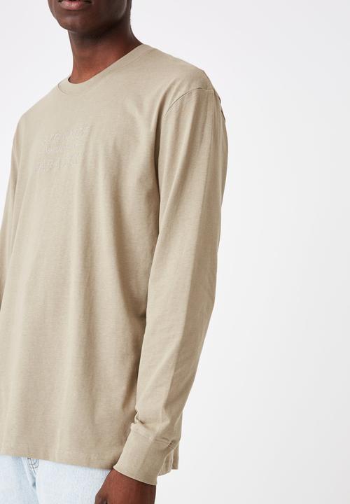 Cotton On - Strange paradise emb tbar long sleeve - moss stone