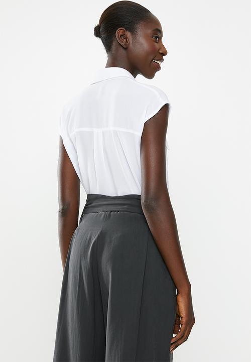 Superbalist - Short sleeve utility shirt - white