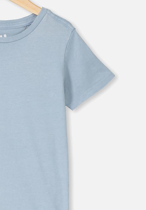 Cotton On - The cruz short sleeve long line tee - blue