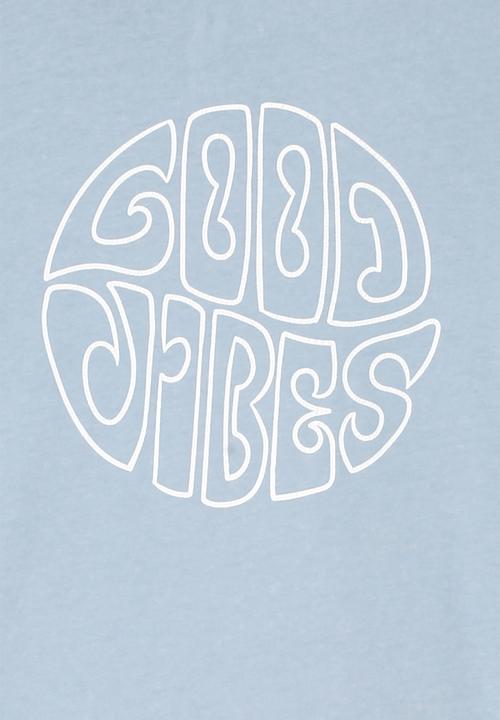 Cotton On - The cruz short sleeve long line tee - blue
